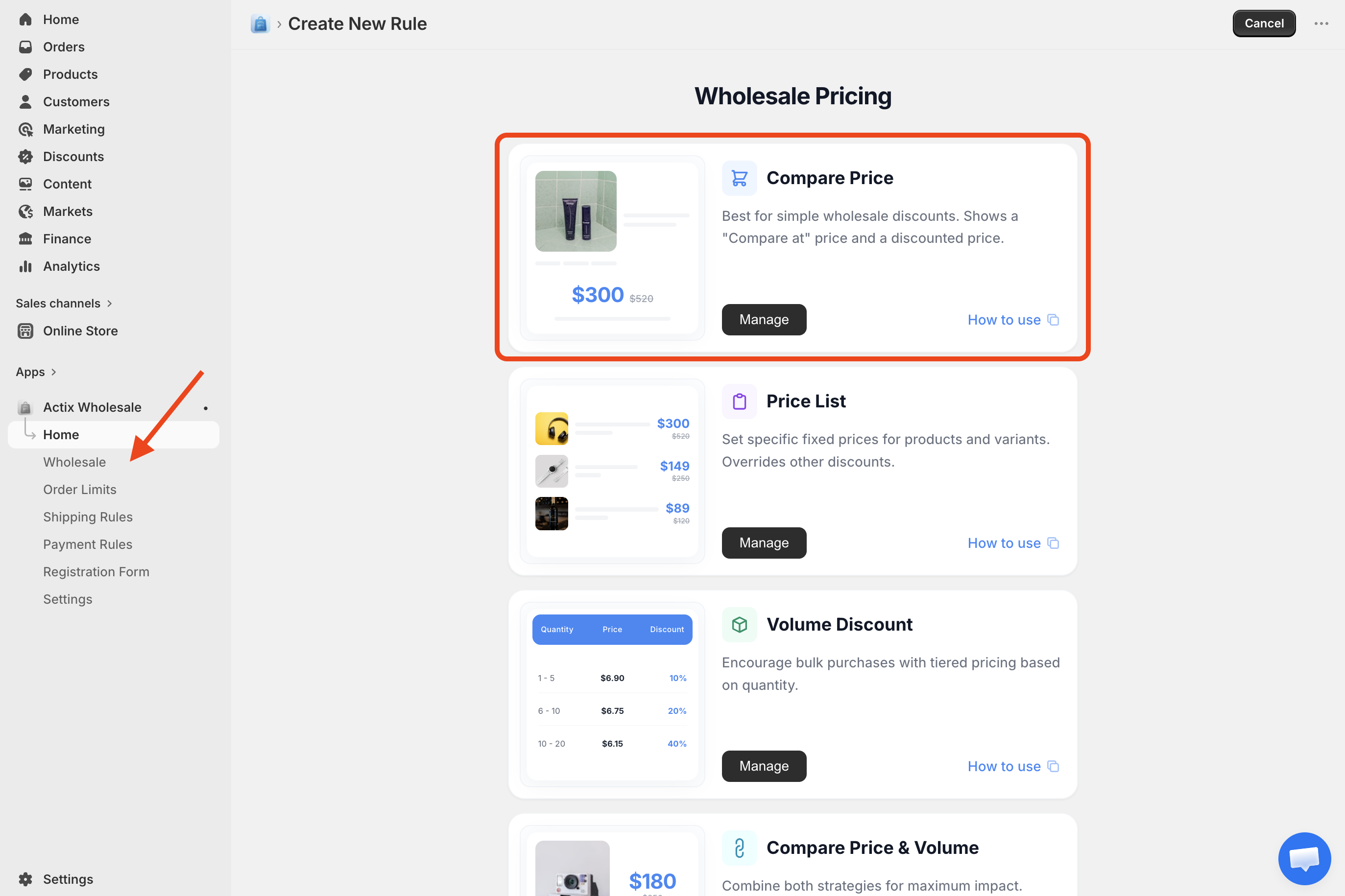 wholesale